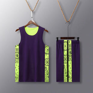 精品双面篮球服套装男童球衣定制大学生比赛训练队服团队运动背心