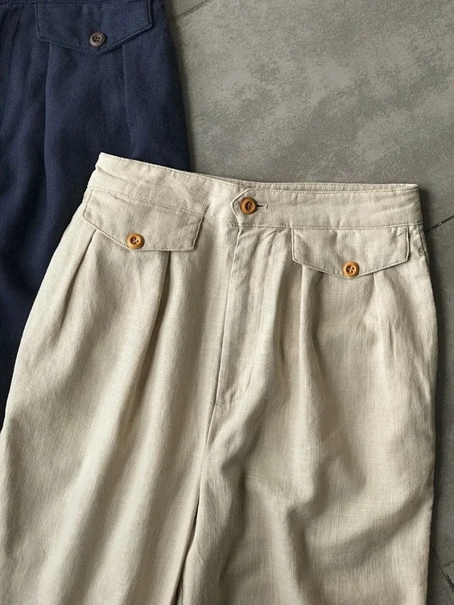 谁问过这个裤子？请给我抢两条！升价必须后悔！高级炸裂麻质长裤