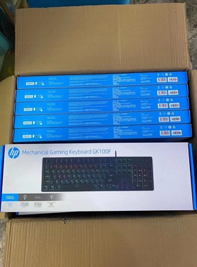 正品 行货  跑马灯 惠普GK100F机械键盘青轴键盘 多种灯光模式