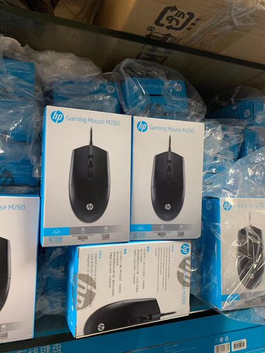 惠普原装有线鼠标m260 游戏办公USB鼠标