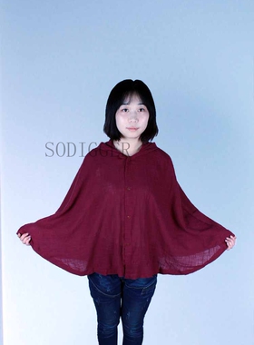 男女同款禅修早课晚课打坐斗篷打披风棉麻夏季