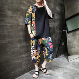 常年款现货春夏季风拼接套装短袖沙滩裤短裤B370-TZ12P60，男装牛仔裤，电商B370-A