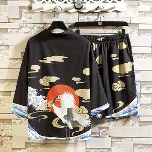 常年款夏季风道袍汉服开衫和服防晒衣套装上衣B370-TZ54-P70图片