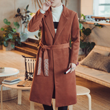 常年款秋冬季风刺绣毛呢大衣大码上衣外套B370-M905P135，男装毛呢大衣，电商B370-A