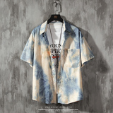 常年款春夏季风日系港风染色上衣宽松大码衬衫B370-CS10P35，男装衬衫，电商B370-A