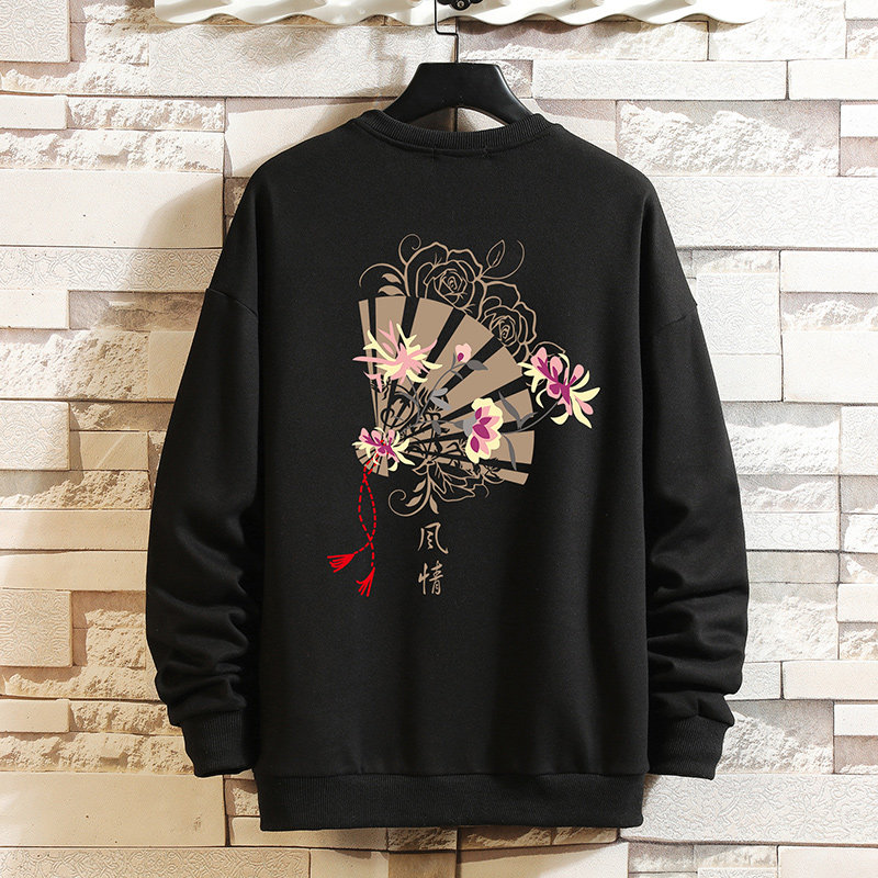 春秋冬季常年款内搭风港风日系印花上衣卫衣B370-W58P30图片
