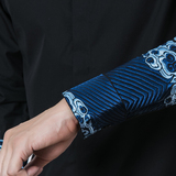 常年款秋冬季风刺绣立领复古衬衫可加厚内搭上衣B370-CS02P70，男装衬衫，电商B370-A