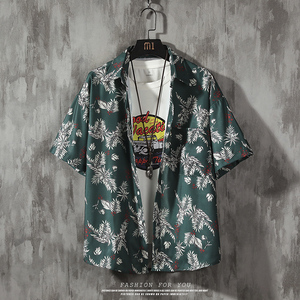 常年款春夏季风日系港风染色上衣宽松大码衬衫B370-CS10P35,男装衬衫,电商B370-A