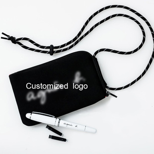 日本杂志附录日单多功能男女简约单肩斜挎包护照包竖款手机包小包