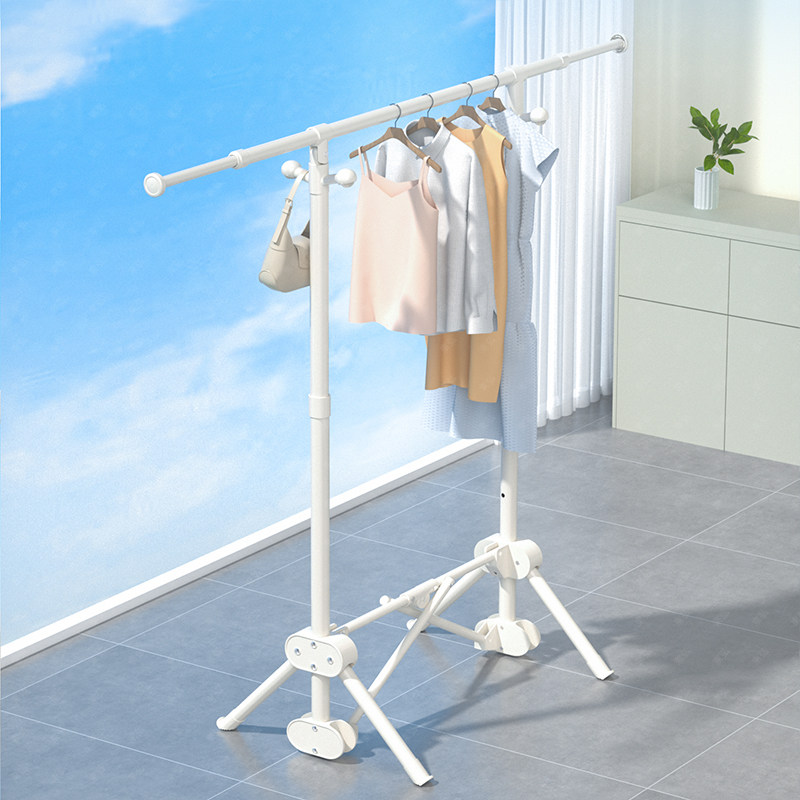 折叠晾衣架落地阳台家用室内小型晾晒架多功能室内伸缩晒被子神器,收纳整理,置地/升降晾晒衣架,淘宝优惠券,粉丝福利购,淘宝优惠卷