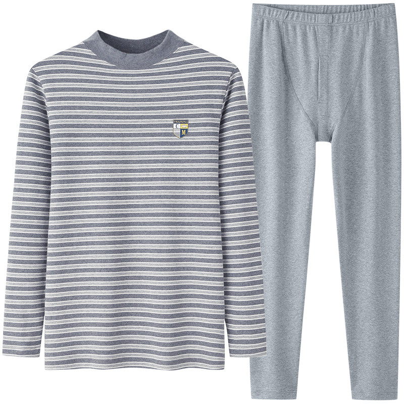 青少年半高领保暖内衣男大童初中高中大学生中领打底秋衣秋裤套装,女士内衣/男士内衣/家居服,保暖套装,淘宝优惠券,粉丝福利购,淘宝优惠卷