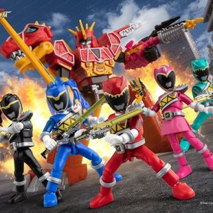 布鲁可积木人超级战队群星版第二弹2勇气爆发强龙红甲虫王者盲盒