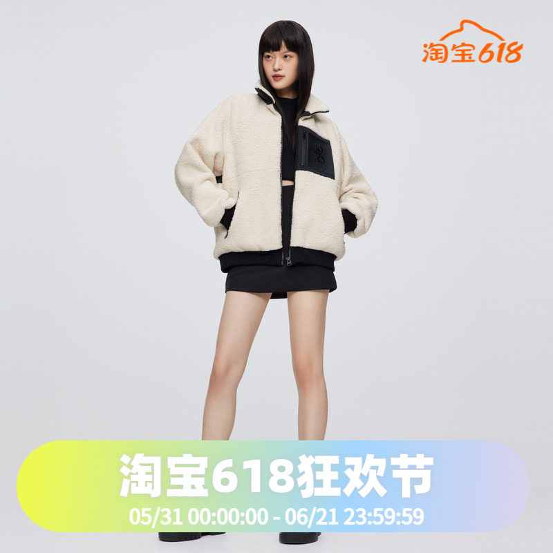 波司登仿羊羔绒羽绒服男女同款情侣鹅绒外套年轻时尚女短款