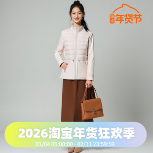 波司登收腰立领短款明星同款鹅绒轻薄春秋优雅轻盈时尚羽绒服