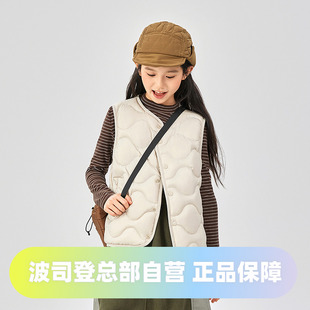 【巴恩风】波司登25新款男童女童短款马甲三防儿童轻薄羽绒服内胆