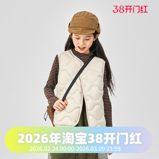 【巴恩风】波司登25新款男童女童短款马甲三防儿童轻薄羽绒服内胆