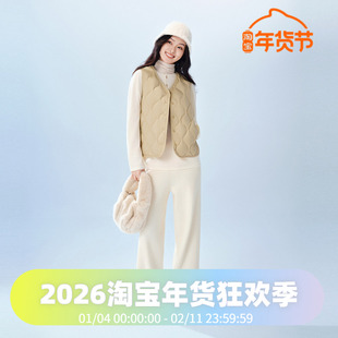 波司登2025秋季新款女短款居家百搭轻薄内搭复古轻暖羽绒马甲