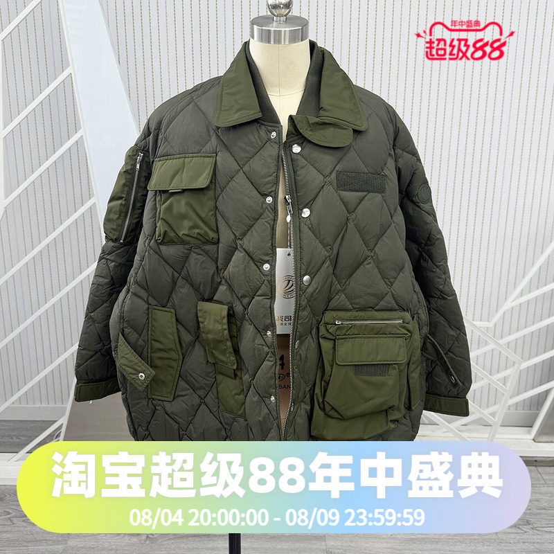 波司登2024璀璨系列轻暖潮流时尚大廓形复古女宽松羽绒服