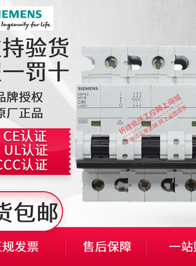 西门子重载大电流小型断路器5SP4 3P 4P 80A100A125A空气开关10kA