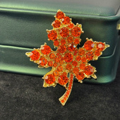 奥特莱斯品牌折扣店撤柜清仓捡漏轻奢树叶红子枫胸针outlets配饰