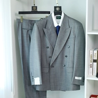 Шерстяной ретро пиджак классического кроя, комплект, оверсайз