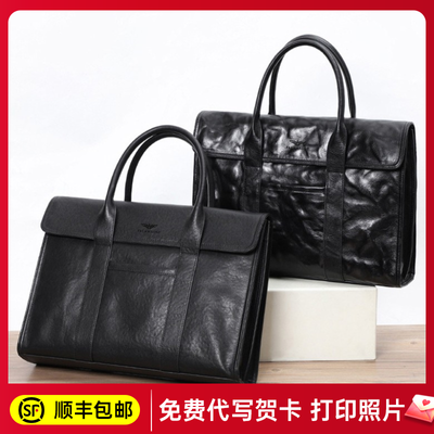 法莱阿玛尼【专柜正品】男包商务手提包电脑公文包2024新款男士包