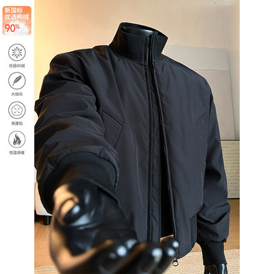 美式飞行夹克羽绒服男款冬季