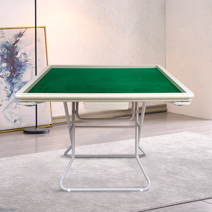 新款折叠实木手搓麻将桌家用多功能便携式简易棋牌桌加板两用餐桌