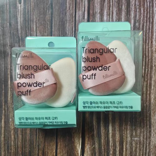 韩国Fillimilli拍拍散粉粉扑不吃粉细节三角区贴肤化妆工具2P