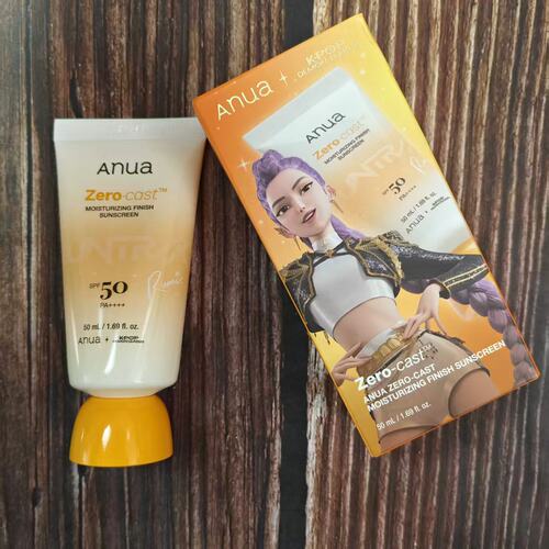 韩国Anua防晒霜Kpop联名款保湿滋润日常防晒提亮轻薄贴肤