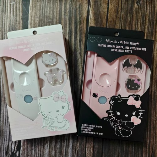 韩国Fillimilli联名hellokitty充电天使恶魔睫毛夹/化妆刷