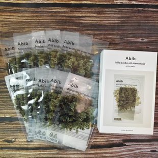 abib韩国面膜复活草鱼腥草口香糖PH弱酸性积雪草水库补水