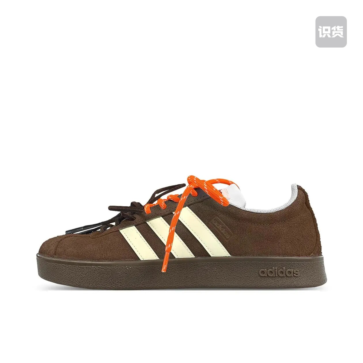 定制款 adidas neo Vl Court 德训鞋 板鞋 (TEAM116-AD米棕双鞋带