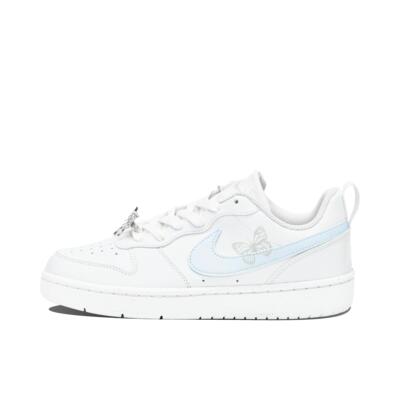 【定制球鞋】Nike Court Borough (Team14-BQ蓝银蝴蝶S-Box)