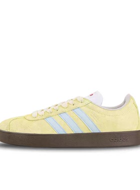 【定制球鞋】adidas neo Vl 海盐青柠 芭蕾风 淡黄色 HQ1802