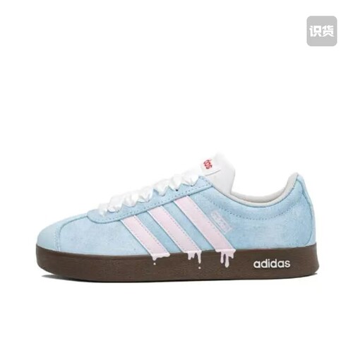 定制球鞋】Adidas neo VL Court 2.0 德训鞋 （TEAM1166-冰淇淋）