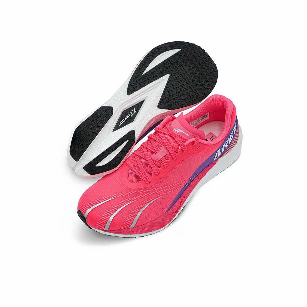 Do-win/多威  战神4代  Pro 透气 碳板 薄底  跑鞋 浅红色/紫色