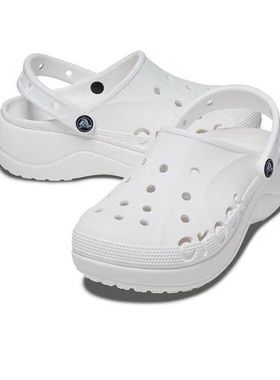 Crocs Baya Platform Clog 贝雅云彩 包头 厚底 女款/黑色