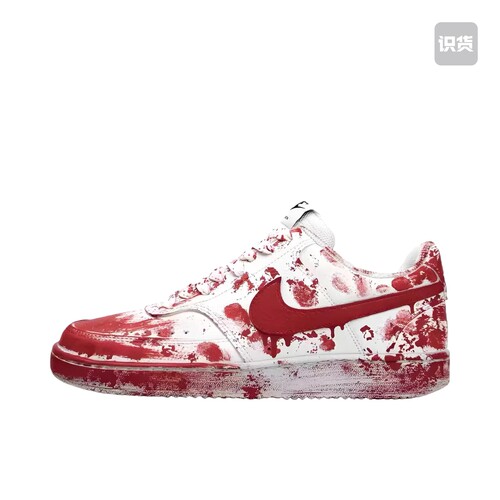 【定制球鞋】 Nike Court Vision 1 (TEAM11-案发现场男款红白)