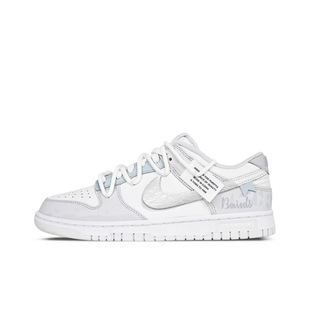 白银 160 Nike HF0730 浅灰蓝 解构 Retro Low Dunk 定制球鞋