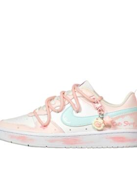 【定制球鞋】Nike Court Borough  2 (TeamEight-女款可爱小羊)