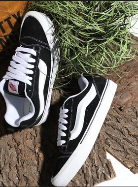 万斯 Knu-Skool 美式复古面包鞋VN0009QC6BT白色内里