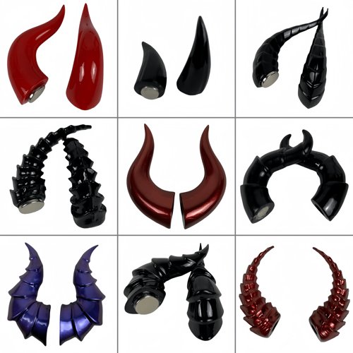 bjd娃用头饰cos兽角龙角恶魔角