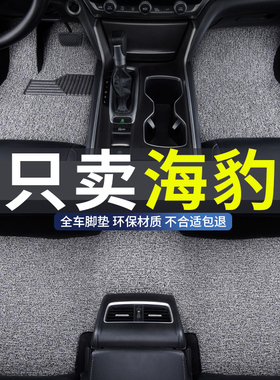 丝圈汽车脚垫2024款25比亚迪海豹06dmi专用05上层07车gt主驾驶ev