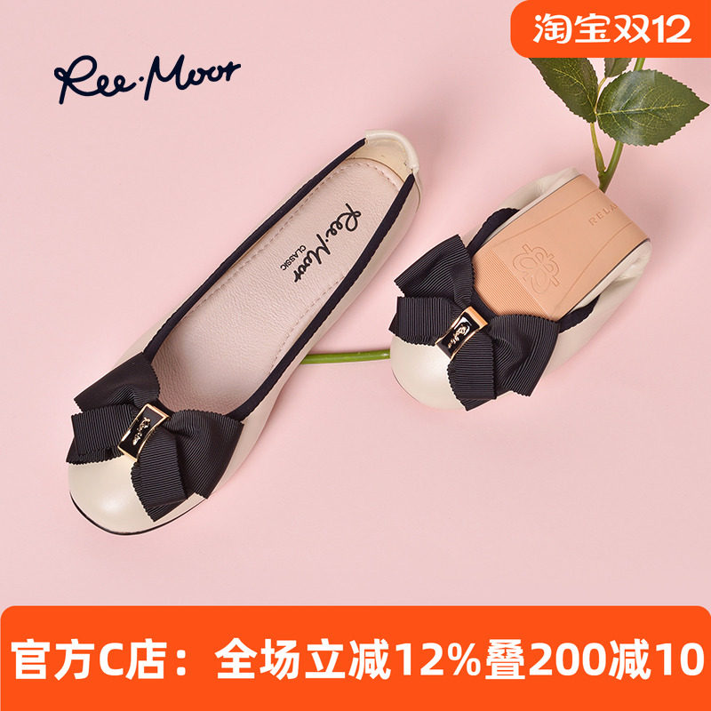 睿慕平底鞋reemoor软底单鞋蛋卷