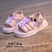 凉鞋 儿童凉鞋 幼儿园上学可爱风时尚 女童露趾库洛米沙滩鞋 2026新款