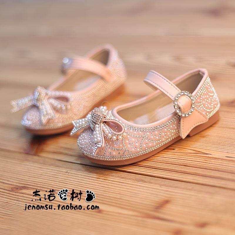 女童网红炸街鞋子2025新款爆款百搭亮片水晶鞋浅口公主鞋演出鞋子,童鞋/婴儿鞋/亲子鞋,皮鞋,淘宝优惠券,粉丝福利购,淘宝优惠卷