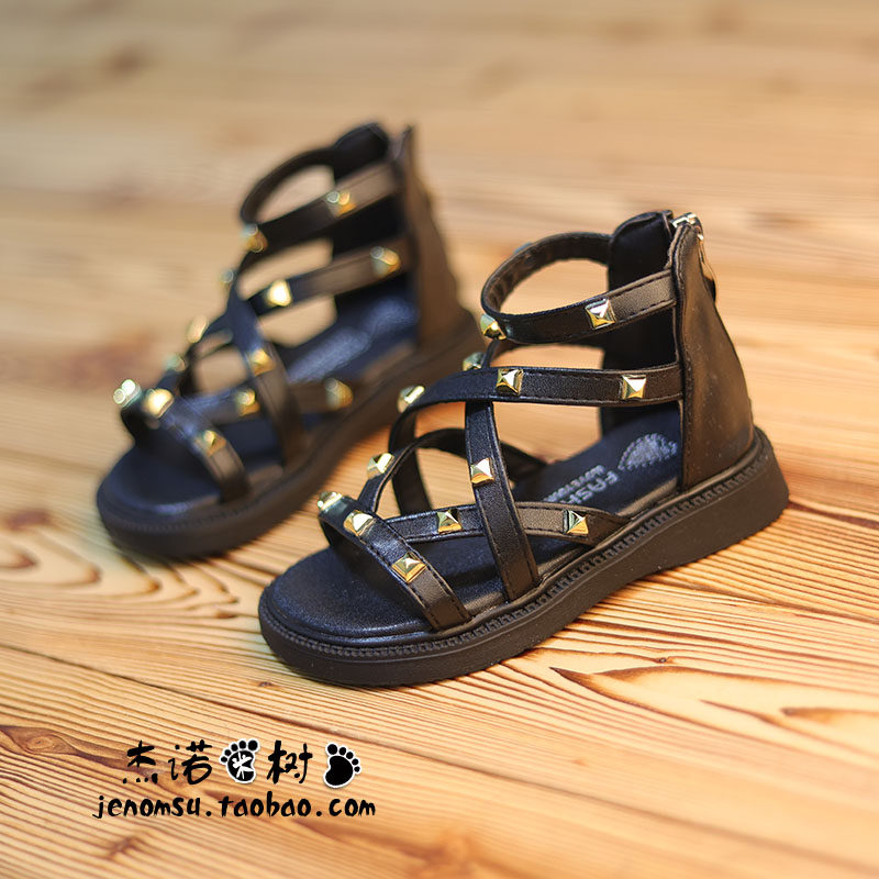 女童网红炸街凉鞋铆钉时尚幼儿园小学生沙滩鞋潮中小童女孩罗马鞋,童鞋/婴儿鞋/亲子鞋,凉鞋,淘宝优惠券,粉丝福利购,淘宝优惠卷