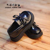 女宝单鞋 公主鞋 女童春鞋 厚底舒适一脚蹬皮鞋 9岁乐福鞋
