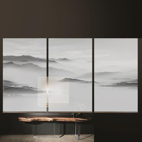 悬挂式屏风透明隔断帘兰氏简约